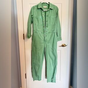 Madewell Petite Garment-Dyed Relaxed Coverall Jumpsuit